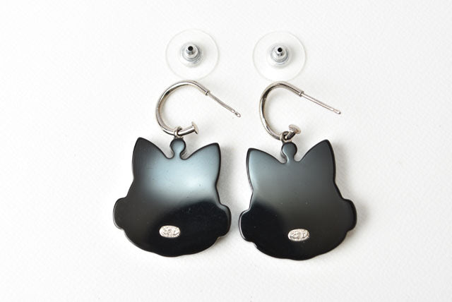 Top Quality Chanel Plastic Earrings Blue/Silver