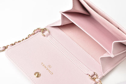 Top Quality Chanel Caviar Skin Chain Mini Wallet/Accessory Pouch AP2138B05437