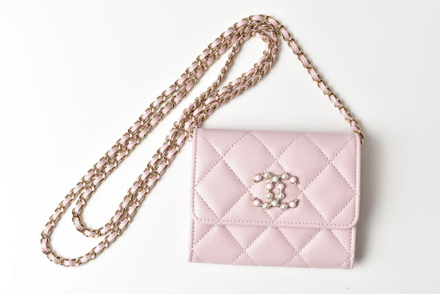 Top Quality Chanel Caviar Skin Chain Mini Wallet/Accessory Pouch AP2138B05437