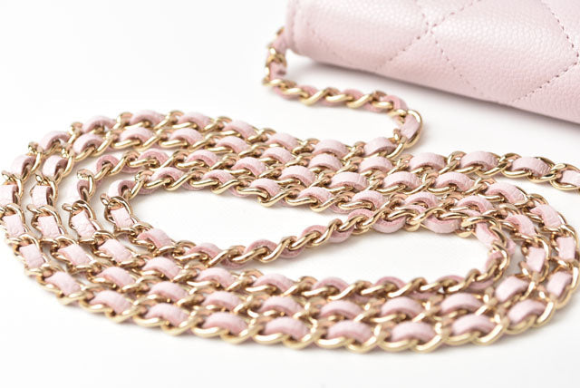 Top Quality Chanel Caviar Skin Chain Mini Wallet/Accessory Pouch AP2138B05437