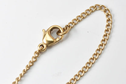 Top Quality Chanel Gold Bangle/Bracelet with Coco Mark and Studs. 18cm