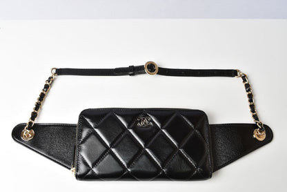 Top Quality Chanel Lambskin Chain Wallet Body Bag