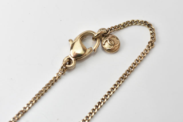 Top Quality Chanel Necklace Pendant Chain Marine Motif CC Gold