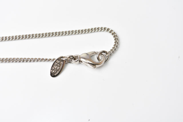 Top Quality Chanel Metal Necklace Pendant Chain Circle Motif CC Silver