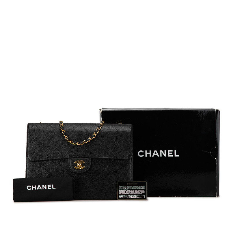 Top Quality Chanel Caviar Skin Matelasse 30 Single Flap Chain Shoulder Bag