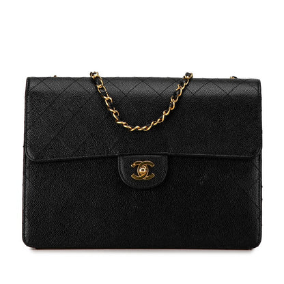 Top Quality Chanel Caviar Skin Matelasse 30 Single Flap Chain Shoulder Bag