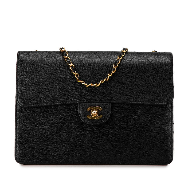 Top Quality Chanel Caviar Skin Matelasse 30 Single Flap Chain Shoulder Bag