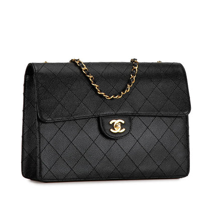 Top Quality Chanel Caviar Skin Matelasse 30 Single Flap Chain Shoulder Bag