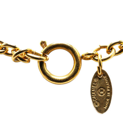 Top Quality Chanel Mini Matelasse Coco Mark Necklace Gold