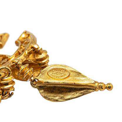 Top Quality Chanel Vintage Coco Mark Swing Triple Brooch Gold