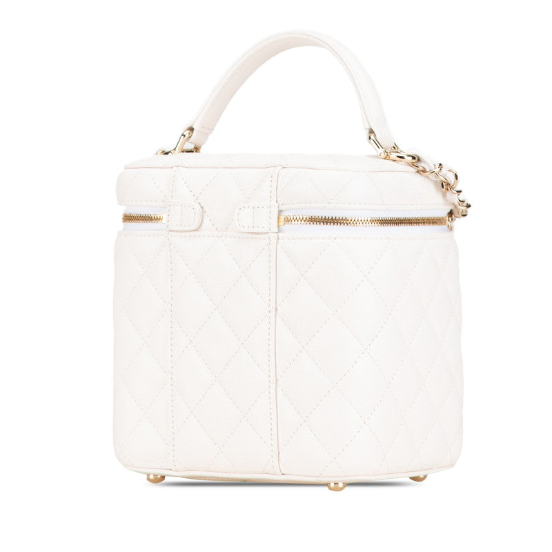 Top Quality Chanel Caviar Skin Matelasse Vanity Bag