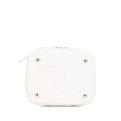 Top Quality Chanel Caviar Skin Matelasse Vanity Bag