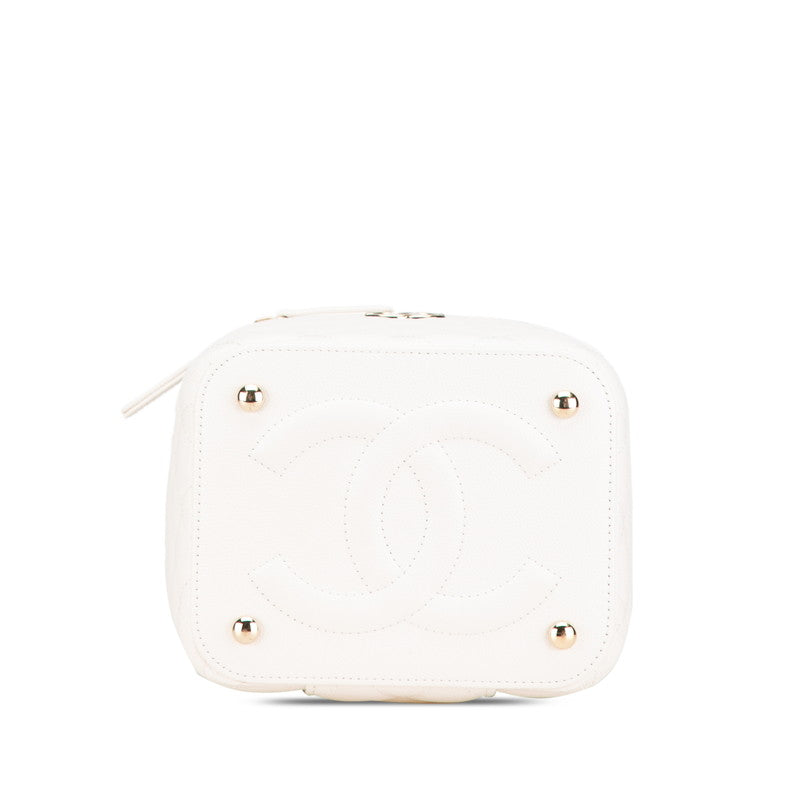 Top Quality Chanel Caviar Skin Matelasse Vanity Bag
