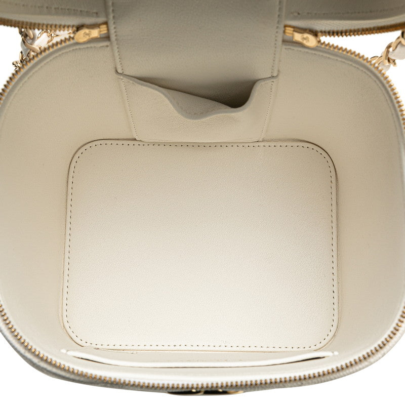 Top Quality Chanel Caviar Skin Matelasse Vanity Bag