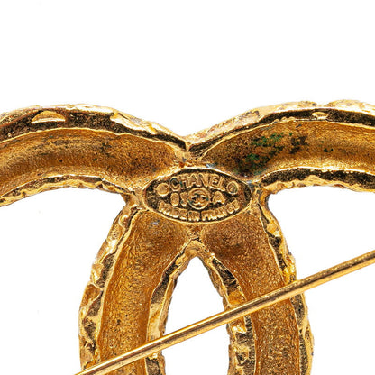 Top Quality Chanel Vintage Coco Mark Brooch Gold Plated
