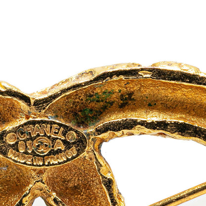 Top Quality Chanel Vintage Coco Mark Brooch Gold Plated