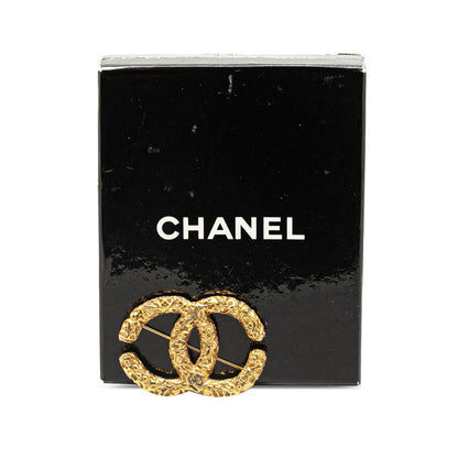 Top Quality Chanel Vintage Coco Mark Brooch Gold Plated