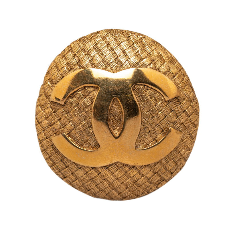 Top Quality Chanel Vintage Coco Mark Brooch Gold Plated