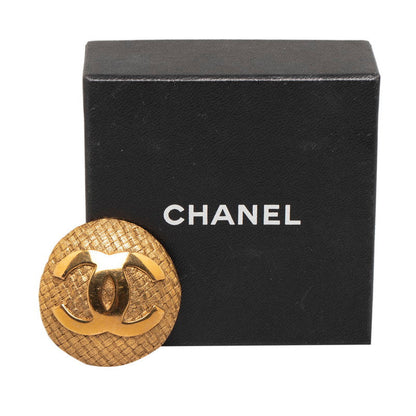 Top Quality Chanel Vintage Coco Mark Brooch Gold Plated