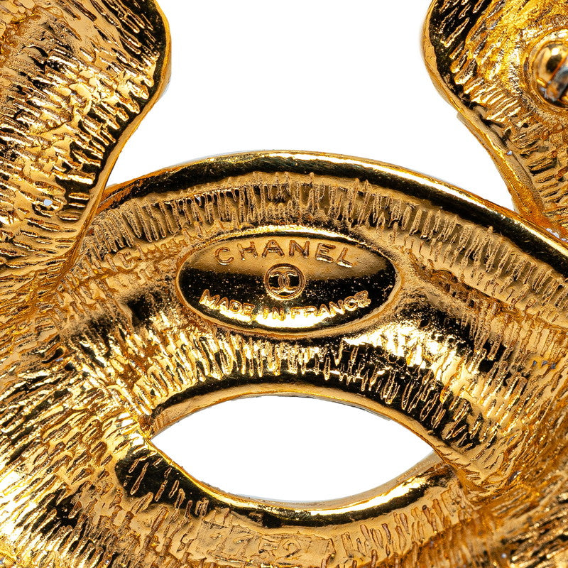 Top Quality Chanel Vintage Coco Mark Brooch Gold Plated