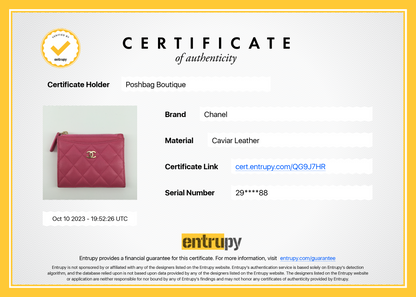 Top Quality Chanel Classic Zip Caviar Leather Cardholder