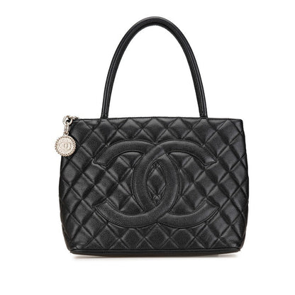 Top Quality Chanel Caviar Skin Coco Mark Tote Bag A01804