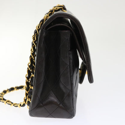 Top Quality Chanel Classic Matelasse 25 Chain New Shoulder Bag Lamb Skin Black Auth 29962A