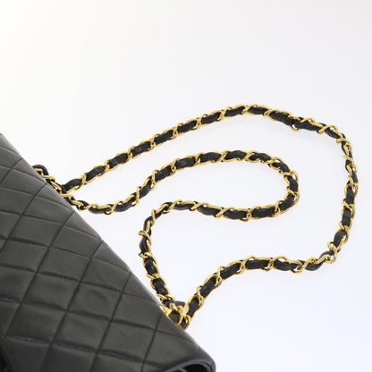 Top Quality Chanel Classic Matelasse 25 Chain New Shoulder Bag Lamb Skin Black Auth 29962A