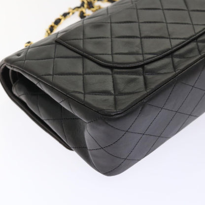 Top Quality Chanel Classic Matelasse 25 Chain New Shoulder Bag Lamb Skin Black Auth 29962A