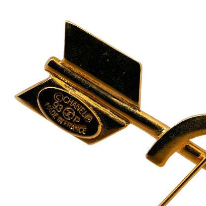 Top Quality Chanel Vintage Coco Mark Arrow Brooch Gold