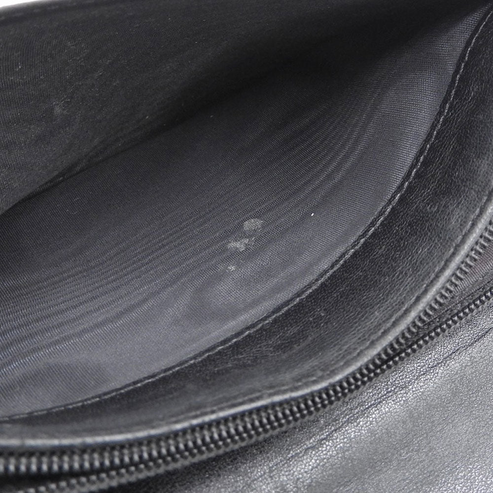 Top Quality Chanel Black Patent Leather Bifold Long Wallet