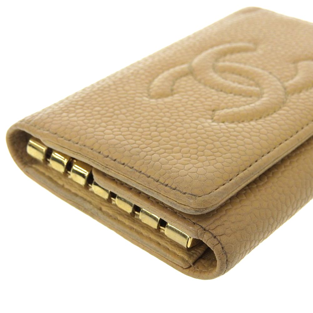 Top Quality Chanel Caviar Skin 6 Key Holder A13502