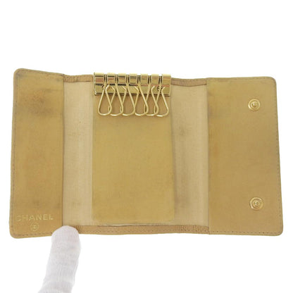 Top Quality Chanel Caviar Skin 6 Key Holder A13502