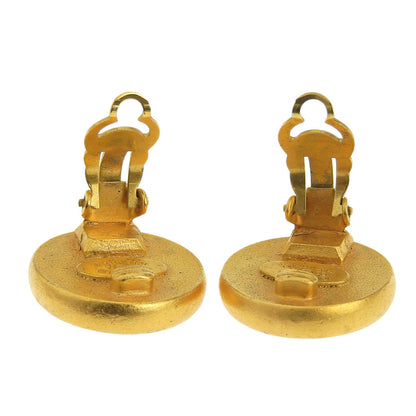 Top Quality Chanel Vintage Coco Mark Earrings with Mabe Fake Pearl 93A