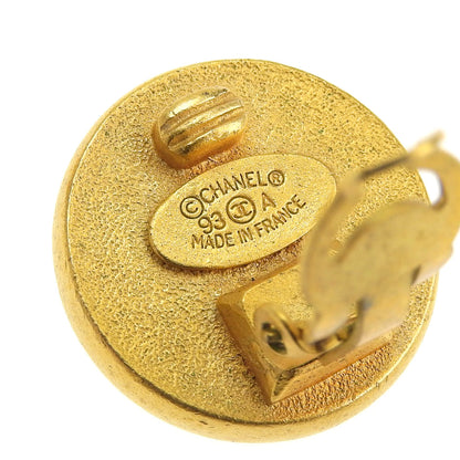 Top Quality Chanel Vintage Coco Mark Earrings with Mabe Fake Pearl 93A