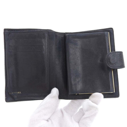 Top Quality Chanel Caviar Skin Bifold Wallet with Coin Pocket A13497