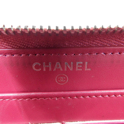Top Quality Chanel Enamel Round Zipper Long Wallet A50106