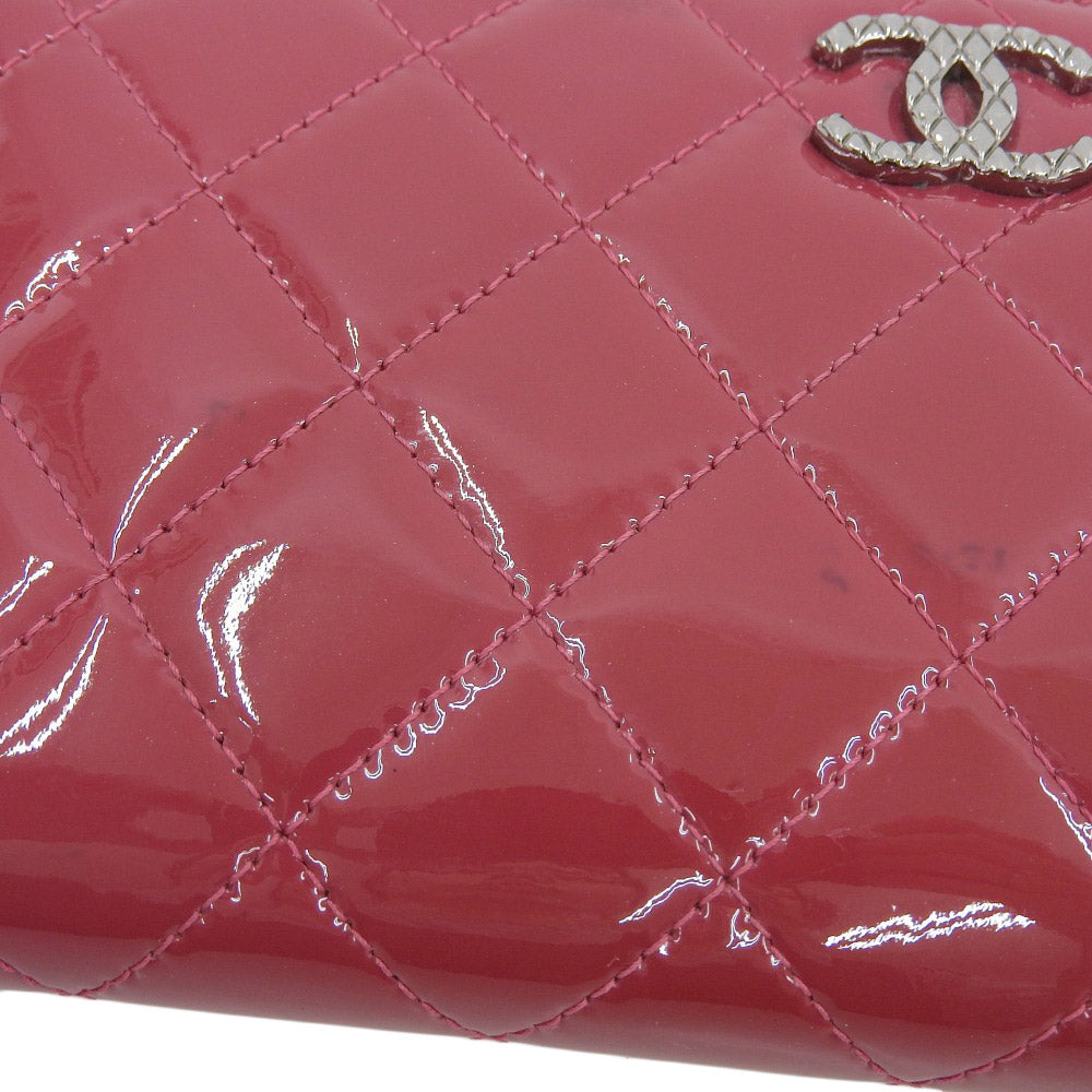 Top Quality Chanel Enamel Round Zipper Long Wallet A50106
