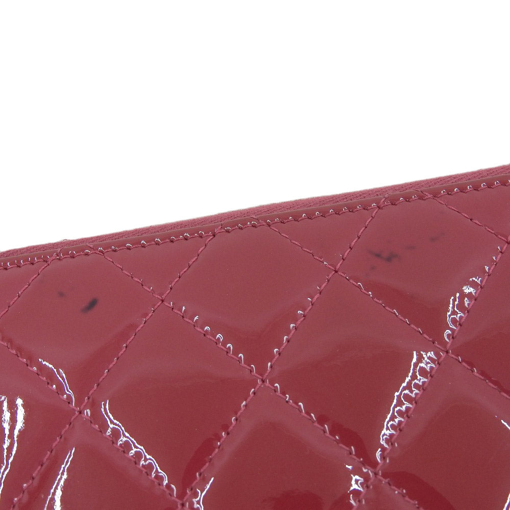 Top Quality Chanel Enamel Round Zipper Long Wallet A50106