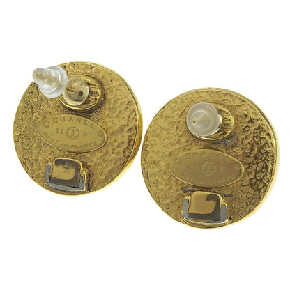 Top Quality Chanel Coco Mark Earrings Fake Pearl Vintage 95P