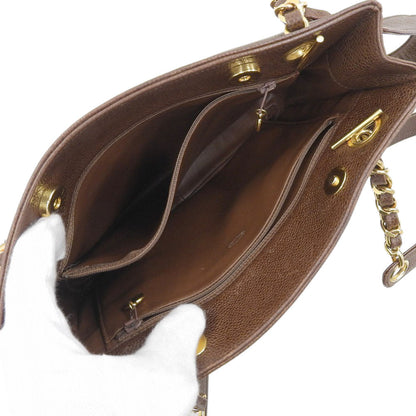 Top Quality Chanel Caviar Chain Shoulder Bag Vintage Brown