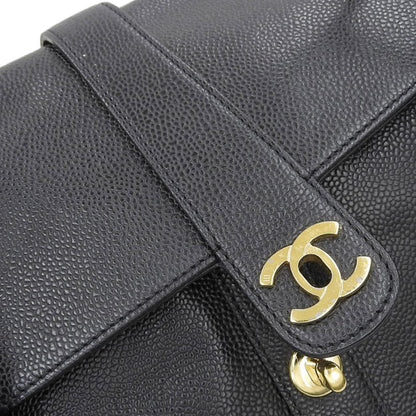 Top Quality Chanel Caviar Skin Coco Mark Turn Lock Shoulder Bag Vintage