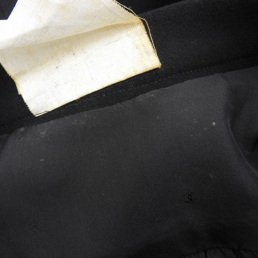 Top Quality Chanel Wool Skirt Vintage Black