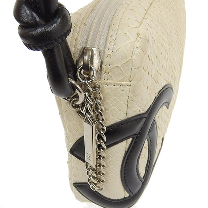Top Quality Chanel Cambon Line Python Shoulder Pouch