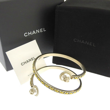 Top Quality Chanel Coco Mark Bangle with Logo and Faux Pearl S Size