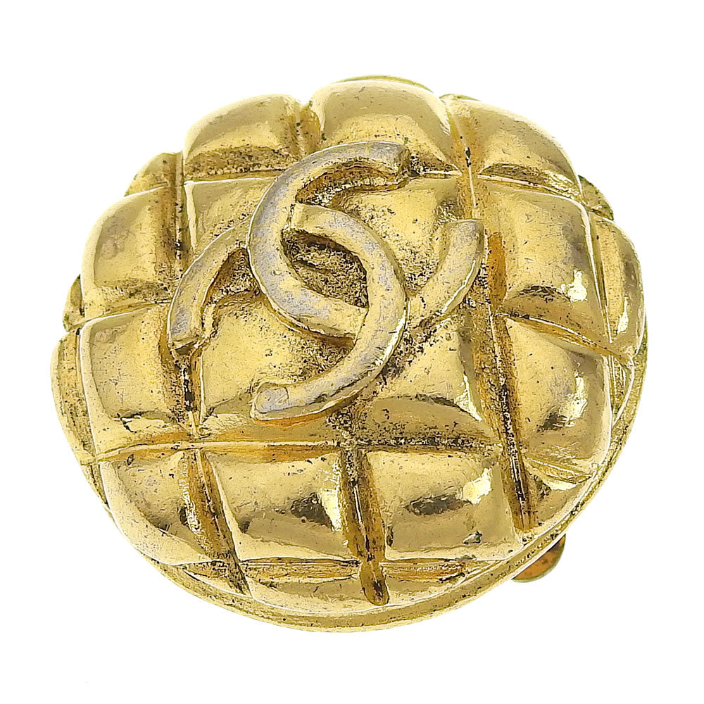 Top Quality Chanel Coco Mark Logo Matelasse Vintage Earrings