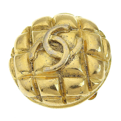 Top Quality Chanel Coco Mark Logo Matelasse Vintage Earrings