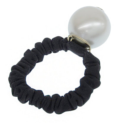 Top Quality Chanel Hair Tie with Faux Pearl Logo