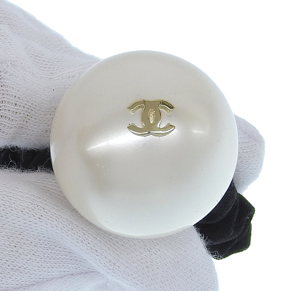 Top Quality Chanel Hair Tie with Faux Pearl Logo