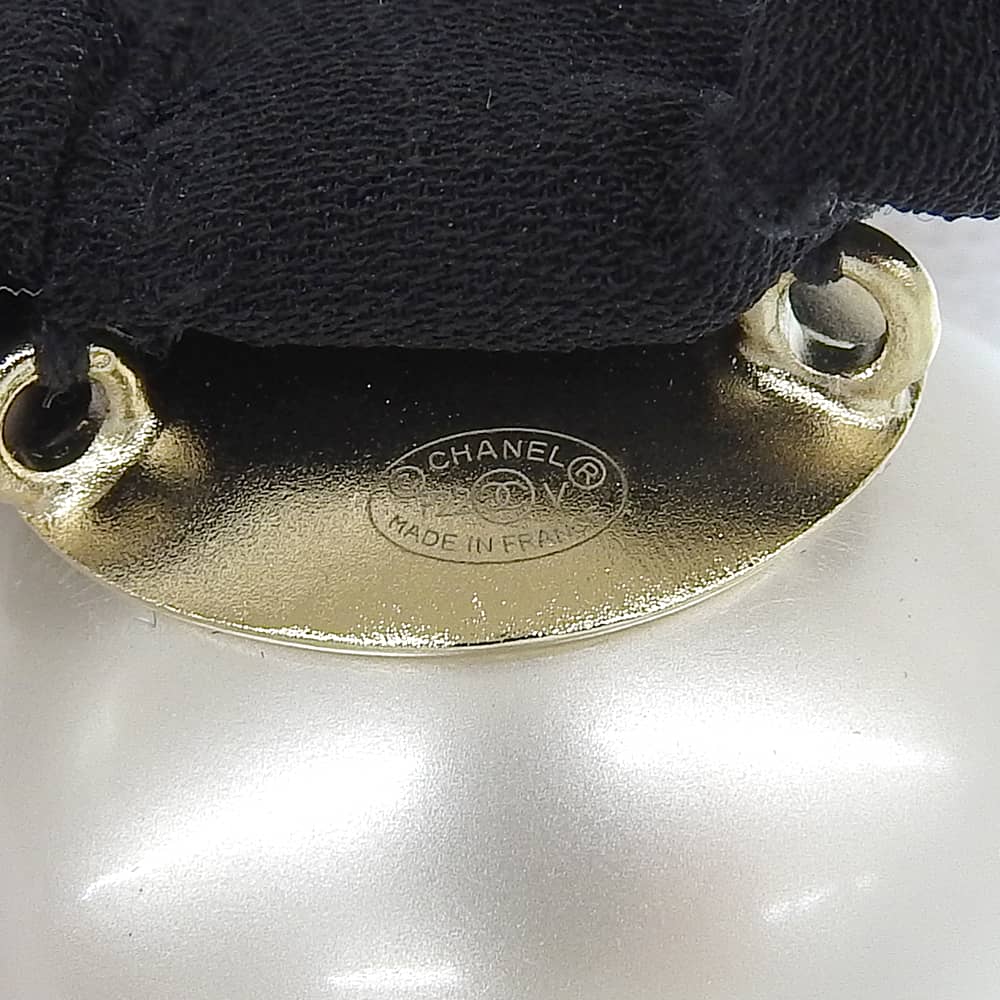 Top Quality Chanel Hair Tie with Faux Pearl Logo
